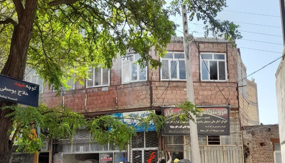 جزئیات آتش‌سوزی در خیابان عباسی تبریز+فیلم