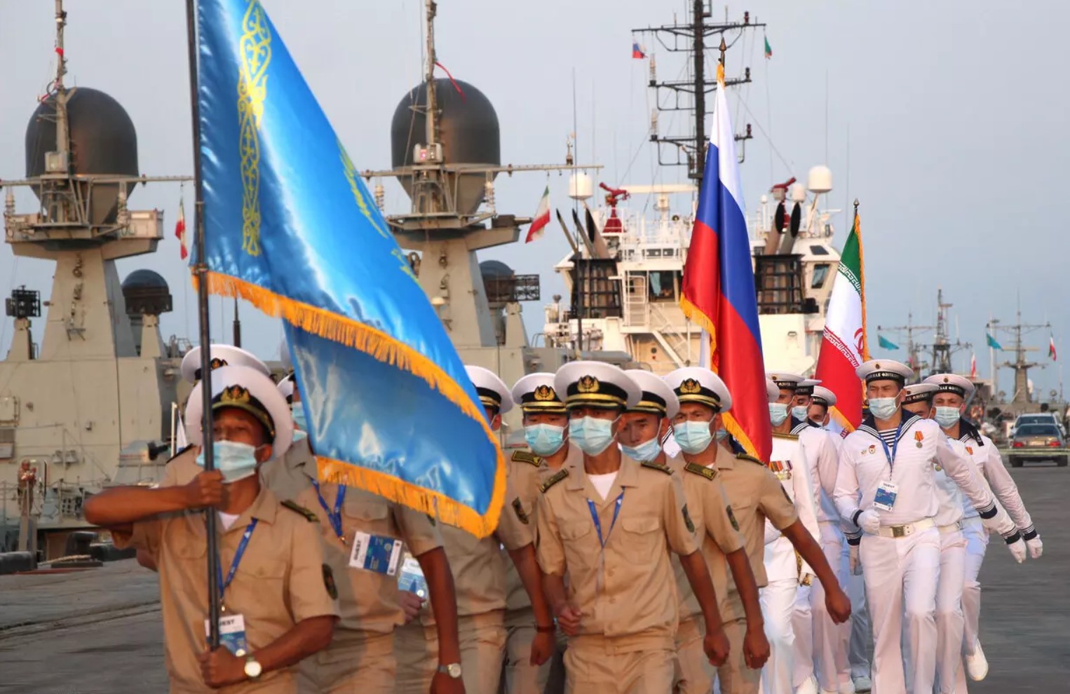 رزمایش روسیه با ایران و آذربایجان در خزر