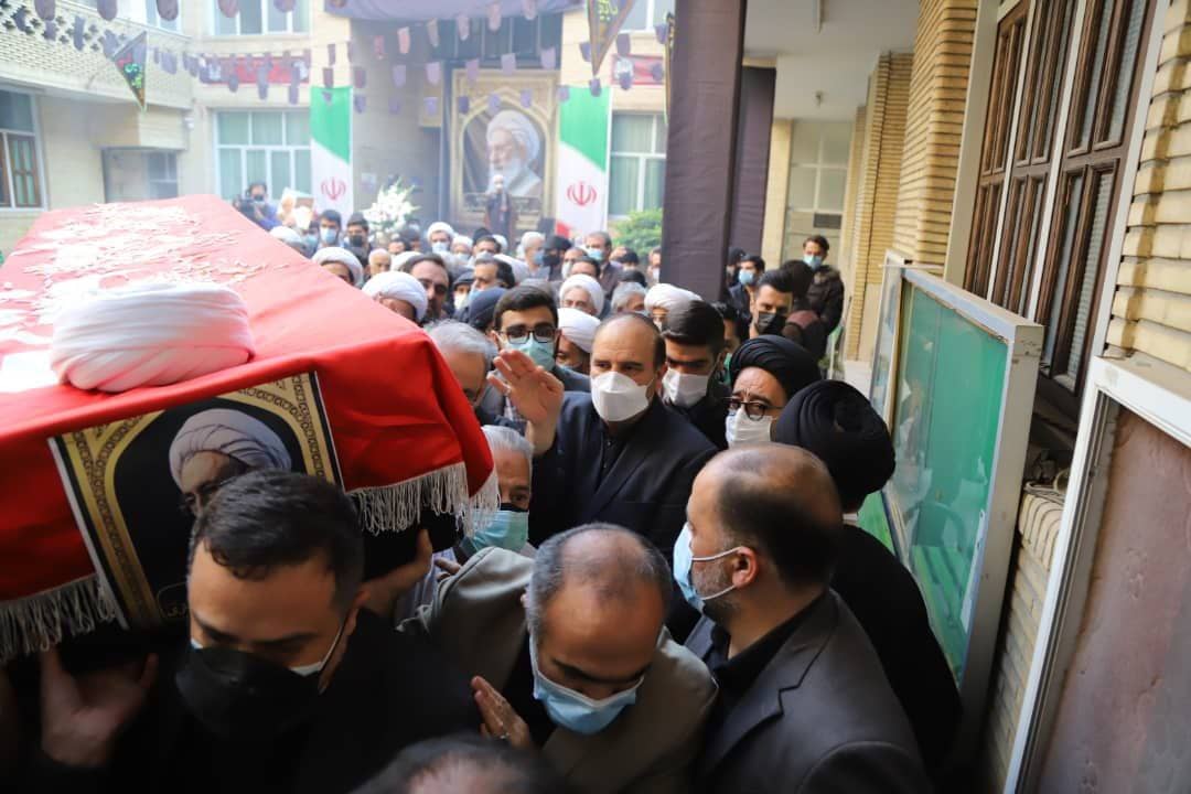 گزارش تصویری/ مراسم تشییع پیکر آیت الله مجتهد شبستری در تهران