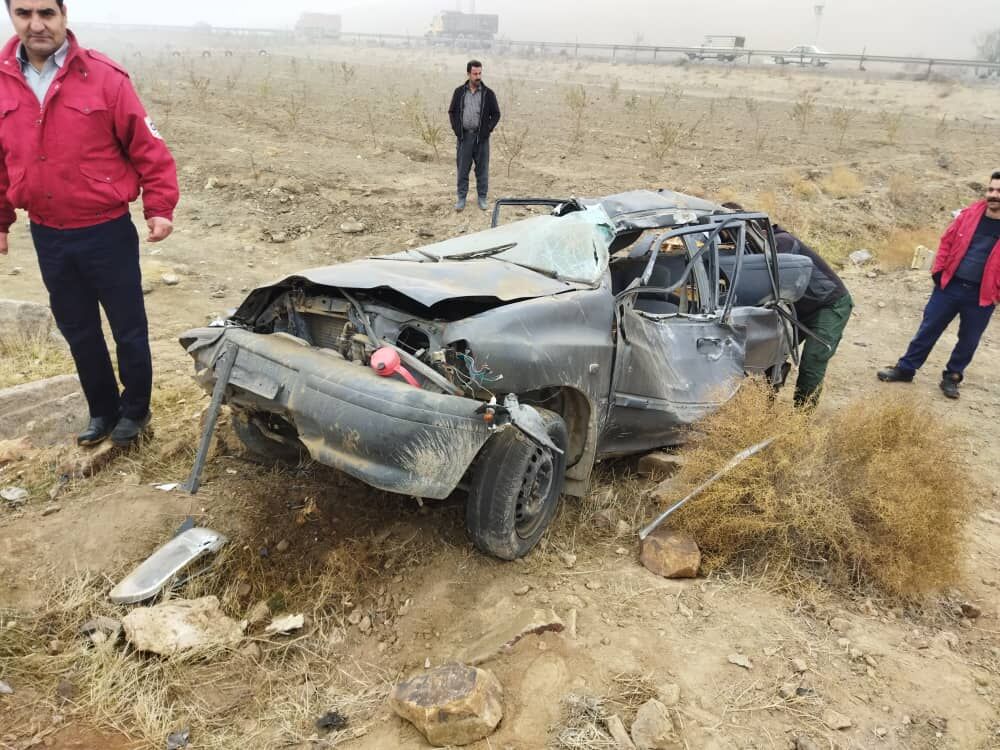 واژگونی خودرو در عجب‌شیر یک کشته و ۲ مصدوم برجا گذاشت
