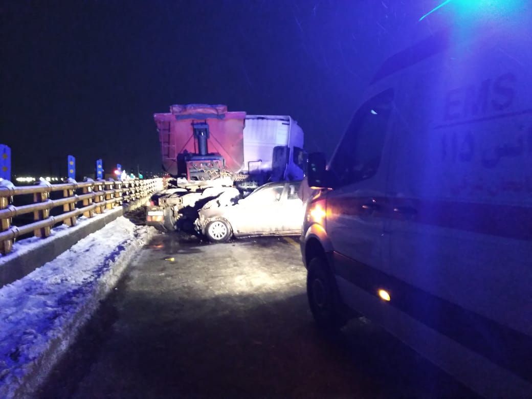 ۱۰ مصدوم در دو سانحه رانندگی در میانه