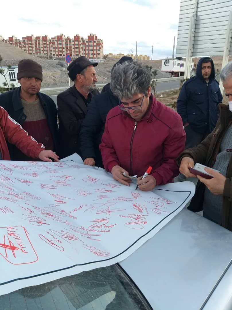 مردم سهند دست به امضاء شدند!+ تصاویر