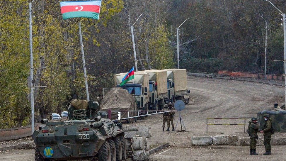 درگیری لفظی وزارت دفاع روسیه و جمهوری آذربایجان در مورد قره‌باغ