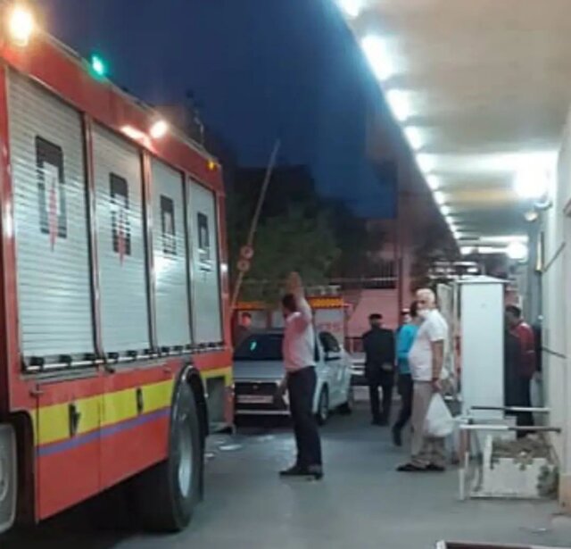 ۲ مصدوم در آتش سوزی طبقه ۱۰ ساختمانی در شنب غازان تبریز