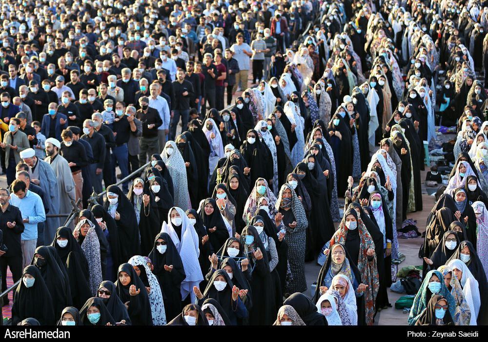 اقامه نماز طلب باران(استسقا) در همدان