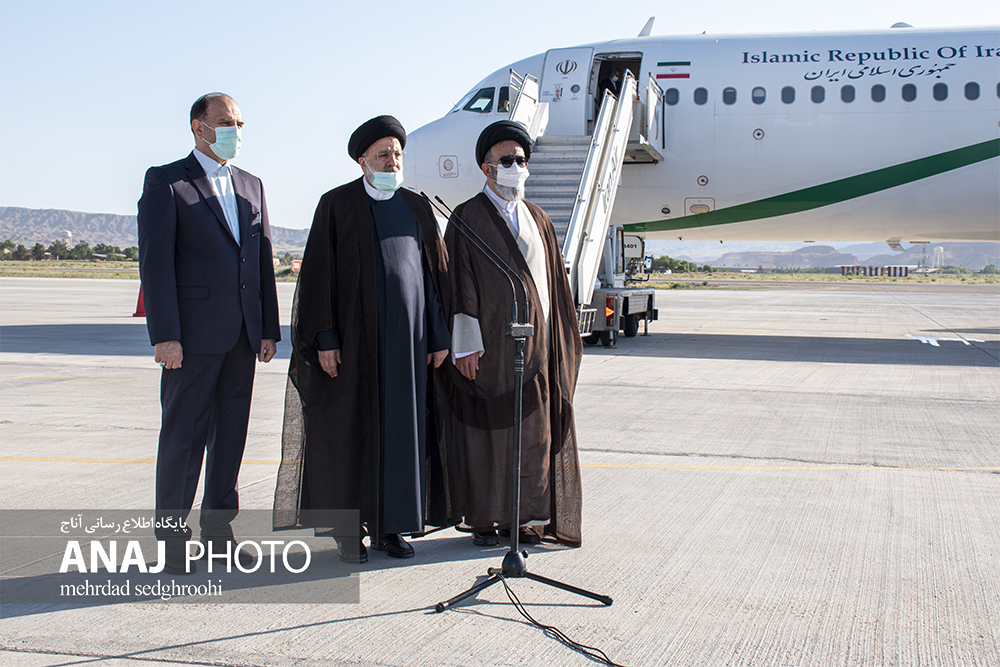 استقبال از ریس جمهور در فرودگاه شهید مدنی تبریز