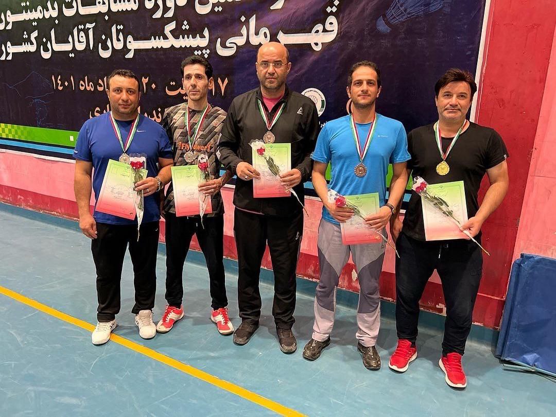 کسب 4 مقام کشوری توسط بدمینتونبازان پیشکسوت استان