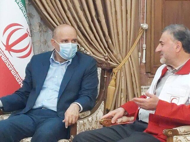 دیدار دبیرکل جمعیت هلال احمر با استاندار آذربایجان‌شرقی