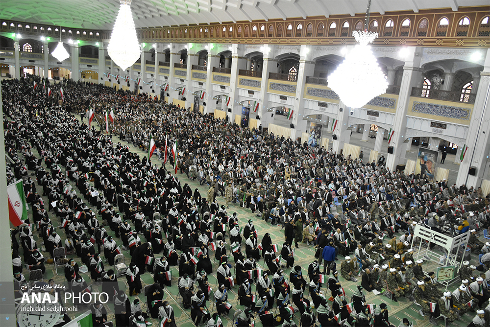 اجتماع بزرگ و حماسی بسیجیان تبریز در مصلی اعظم تبریز