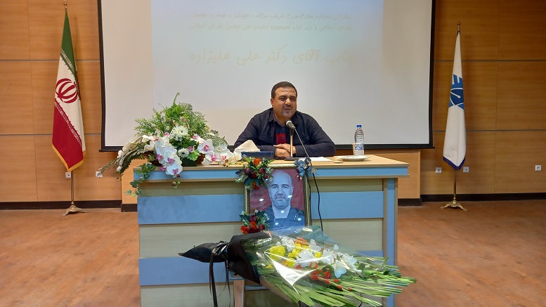 رونمایی از یادمان شهید مدافع امنیت در دانشگاه آزاد اسلامی مراغه