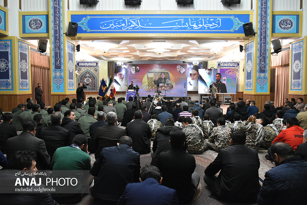 مراسم بزرگداشت جانباز شهید مدافع حرم صمد فاتح نژاد