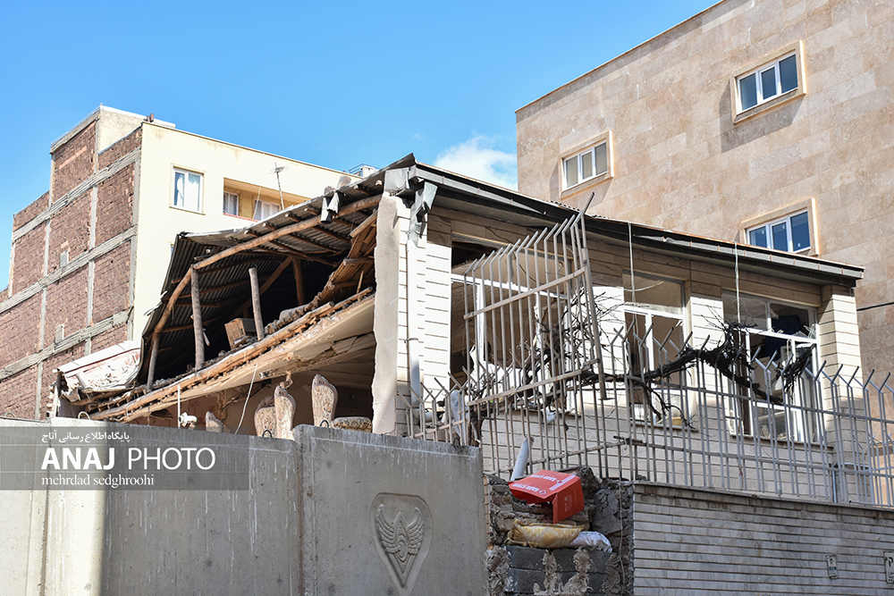 تصاویری از خسارات انفجار مرگبار در تبریز