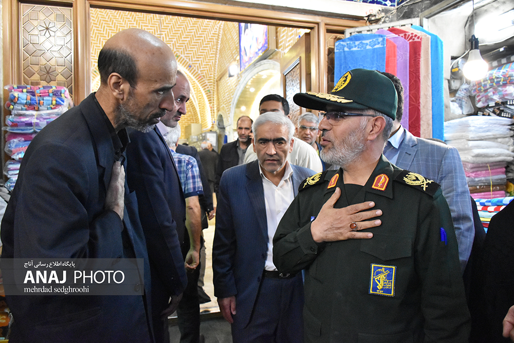 بازدید فرمانده سپاه عاشورا از بازار تبریز