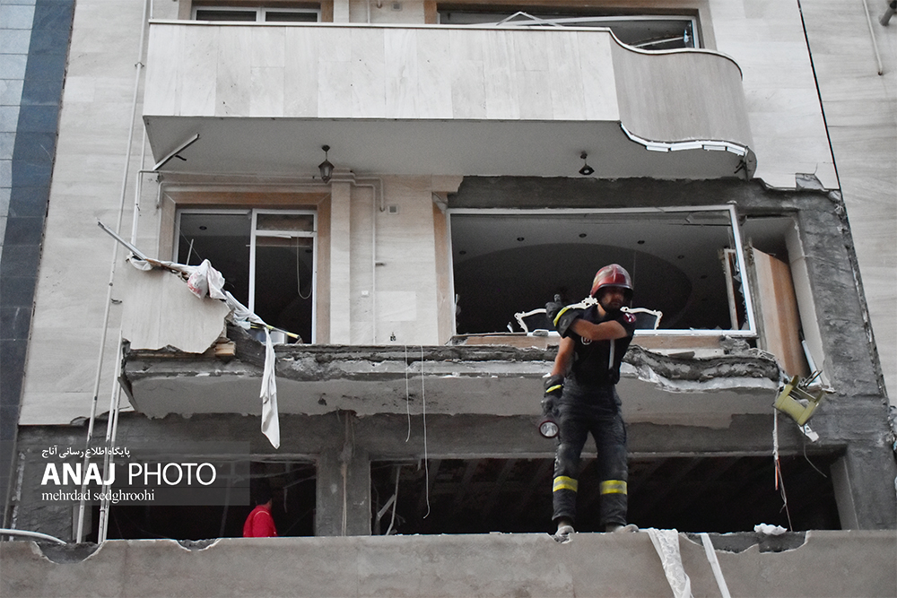 روایت دوربین آناج از انفجار در ولیعصر تبریز