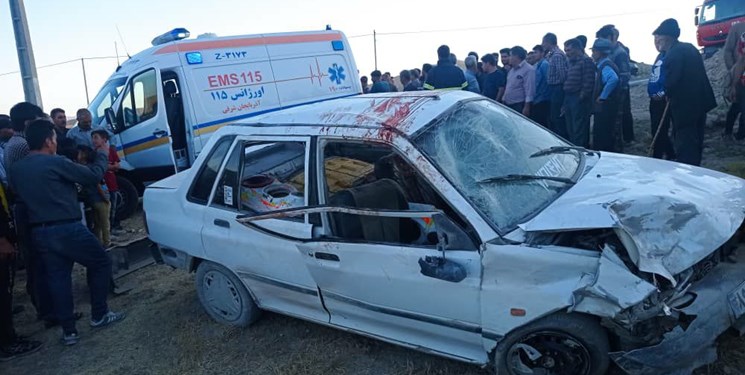 یک فوتی و 4 مصدوم در سانحه رانندگی آزادراه تبریز- زنجان
