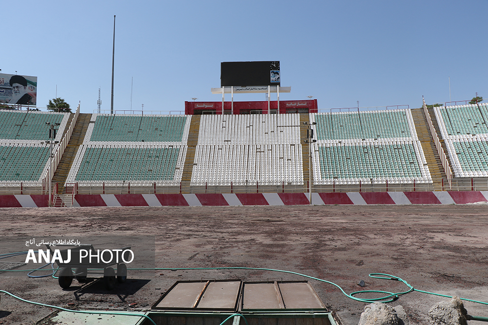 گزارش تصویری از بازسازی ورزشگاه یادگار امام تبریز