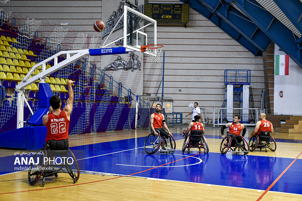 تمرین اردوی تیم ملی بسکتبال با ویلچر مردان در تبریز