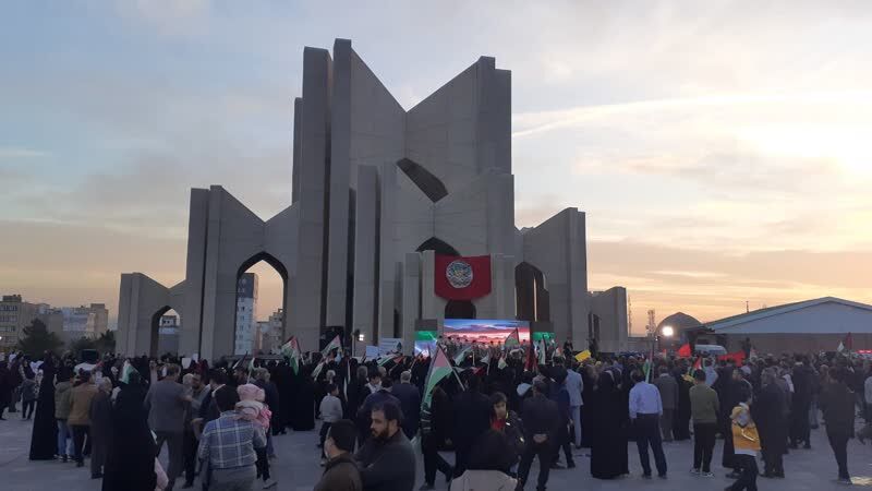 اجتماع خودجوش مردم تبریز بر علیه رژیم اشغالگر برگزار شد