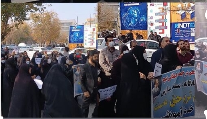 تجمع «معلمان خرید خدمات» تبریزی