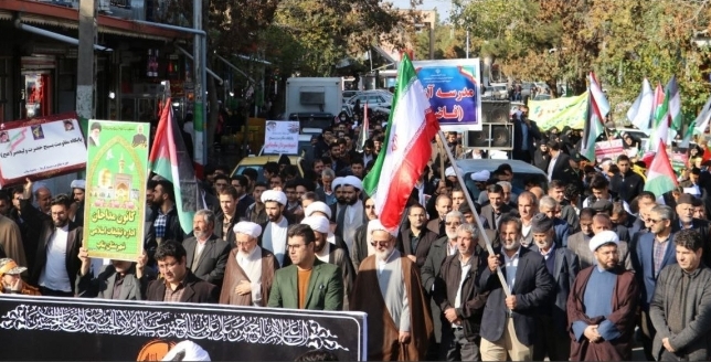 مراسم تجمع و راهپیمایی حمایت از کودکان مظلوم فلسطین در بناب