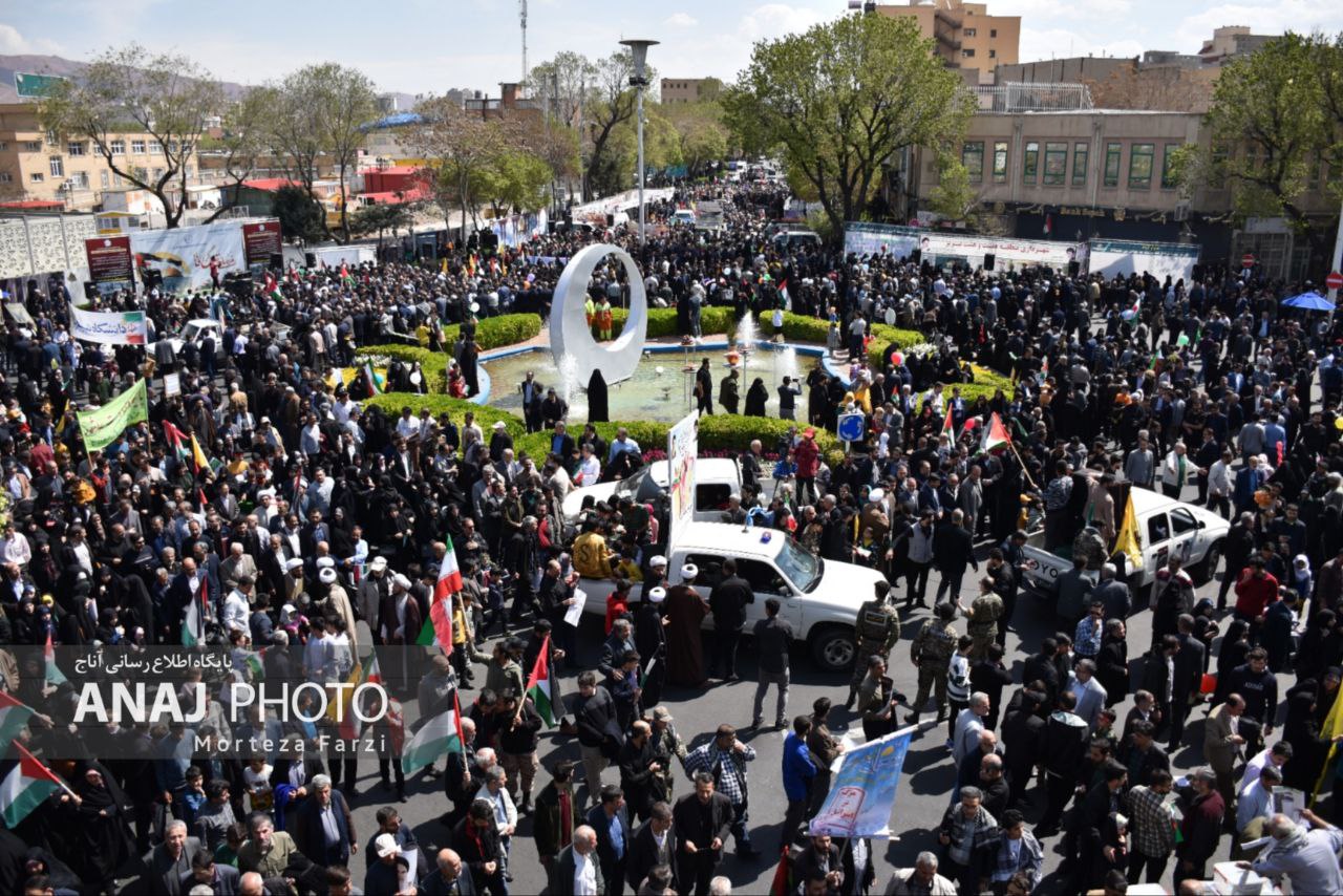 فریاد حُرّیت تبریزی‌ها برای غزّه