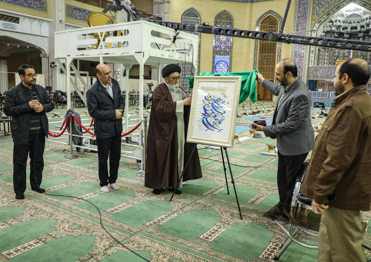 مراسم رونمایی از اثر فاخر و ماندگار مرحوم استادبخت‌شکوهی درباره فلسطین برگزار شد