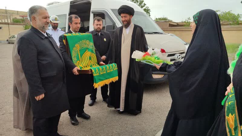 مراسم استقبال از کاروان زیر سایه خورشید در سراب