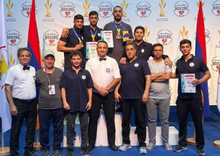 سه نشان رنگارنگ حاصل تلاش بوکسورهای آذربایجان‌شرقی در تورنمنت بین‌المللی ارمنستان