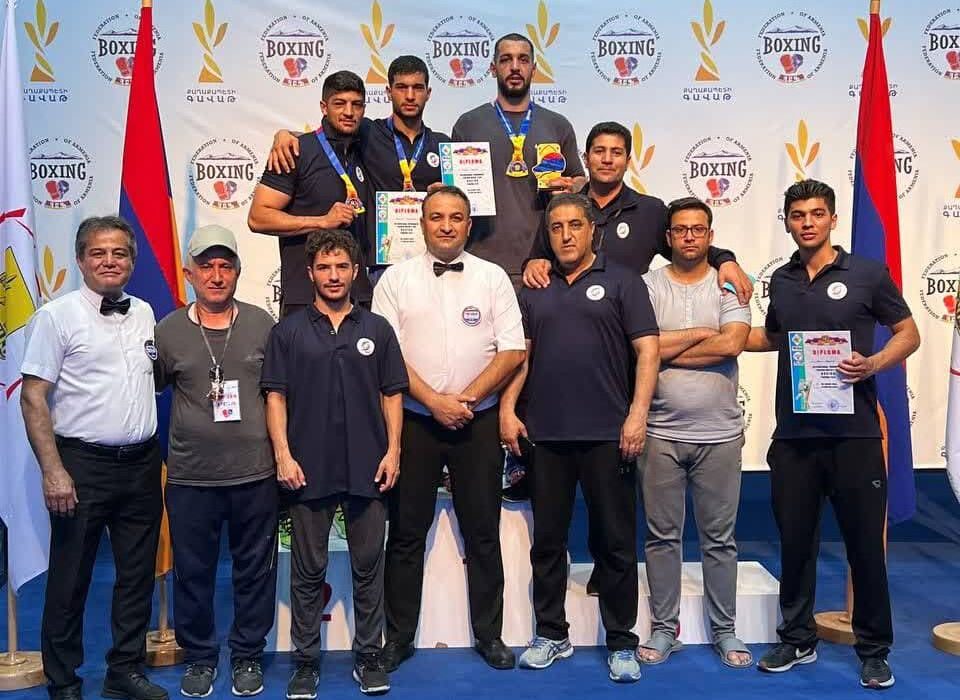 سه نشان رنگارنگ حاصل تلاش بوکسورهای آذربایجانشرقی در تورنمنت بینالمللی ارمنستان