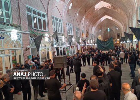 بازار تبریز غرق در ماتم حسینی