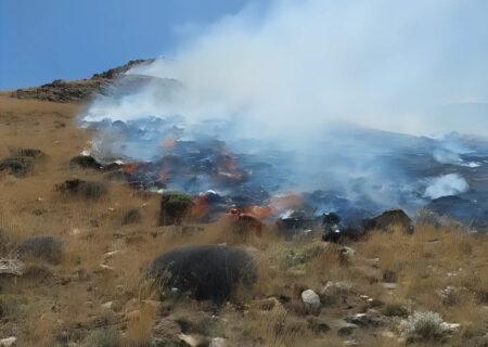 مراتع «کیامکی» جلفا چگونه طعمه آتش شد؟