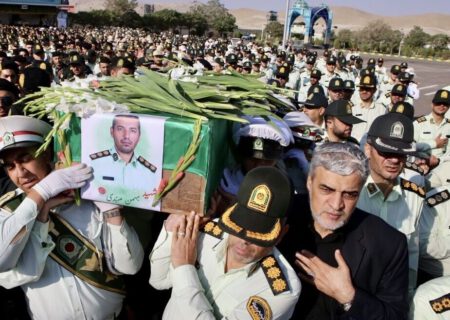 تشییع پیکر شهید مدافع امنیت در تبریز و بناب