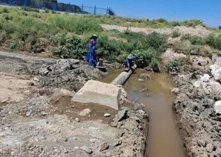ایمن‌سازی لوله انتقال گاز خوی از خط تسوج