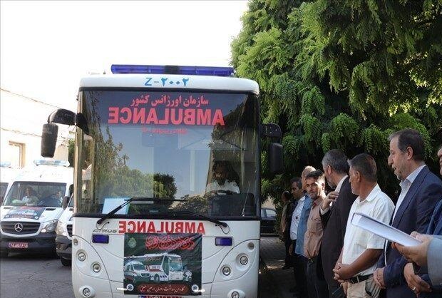 اعزام اورژانس آذربایجانشرقی به راهپیمایی اربعین