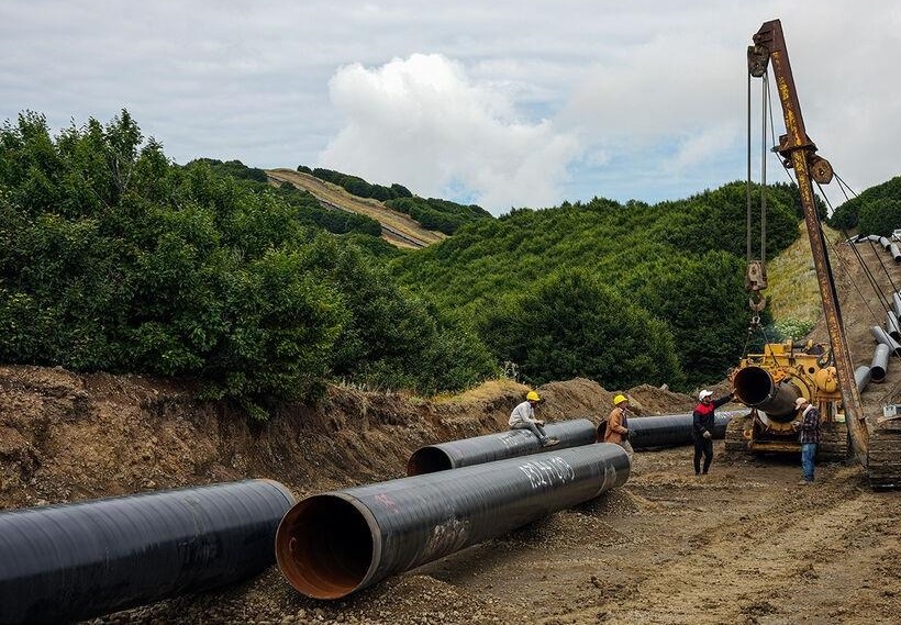 تغییر بخشی از خط لوله انتقال گاز چلوند