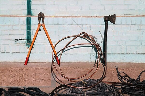 دستگيری سارق کابل‌های برق در مراغه