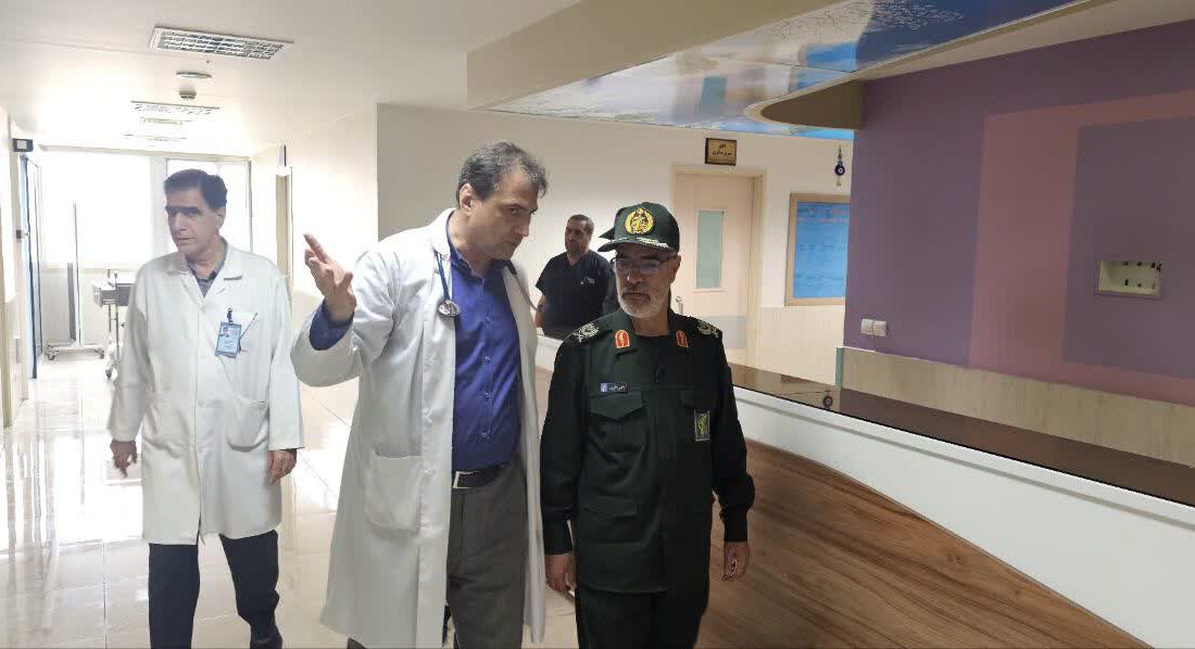بازدید فرمانده سپاه عاشورا از بیمارستان سینا