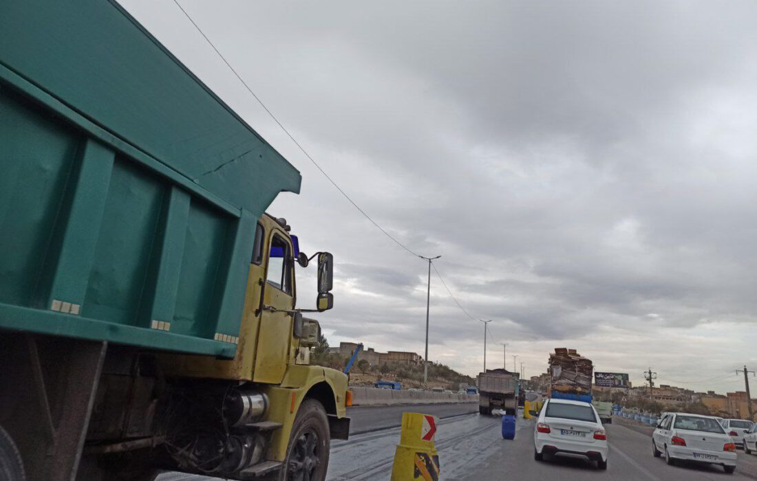 ترافیک کیلومتری با آسفالتریزی در کسایی