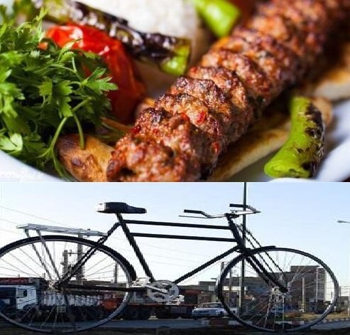 بناب شهر کباب و دوچرخه
