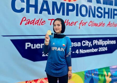 هتریک طلایی دختر قایقران تبریزی