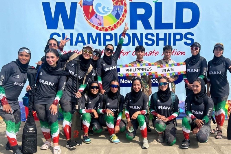 بانوی قایقران تبریزی تاریخساز شد