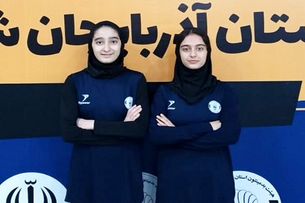 دو دختر بدمینتونباز آذربایجانشرقی اردونشین میشوند