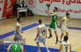 دیدار بسکتبال مقاومت شهرداری تبریز و پاس کامیاران کردستان