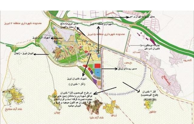 اراضی فاز 2 خاوران به محدوده تبریز الحاق شد