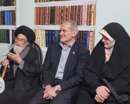 دیدار پزشکیان با آیت‌الله آل‌هاشم و مردانی‌آذر