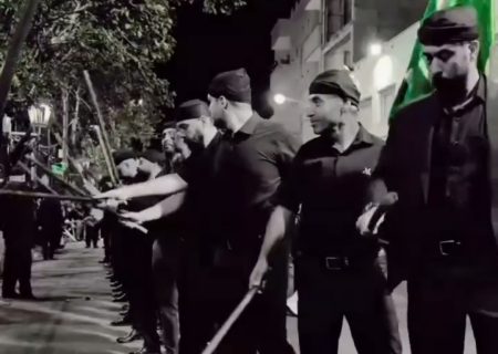 طنین حسینی در خیابان‌های تبریز (چهارراه نادر)