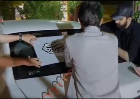 ببینید؛ نقش حماسه روی خودروهای تبریزی