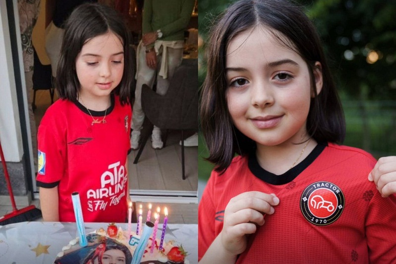 تولد دختر اسکوچیچ با تم تراکتور + عکس