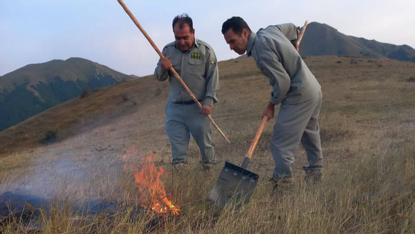 مهار آتش در دیزمار، هشدار جدی به گردشگران