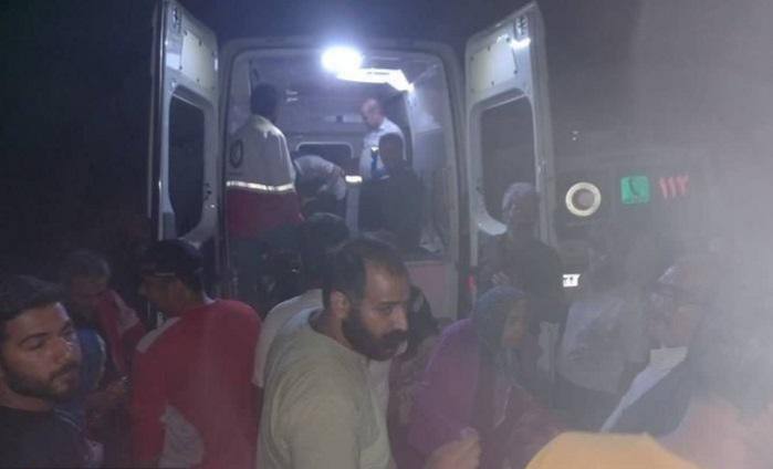 نجات پیر زن مصدوم از قله کوه سهند